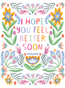 Card - I Hope You Feel Better Soon