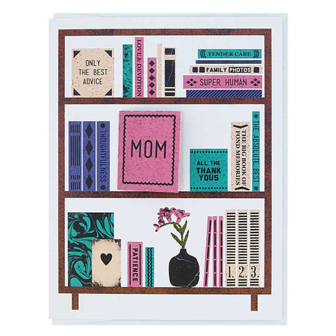 Card - Mother's Day Book Shelves