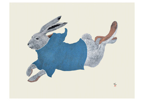 Card - Running Rabbit, Tim Pitsiulak