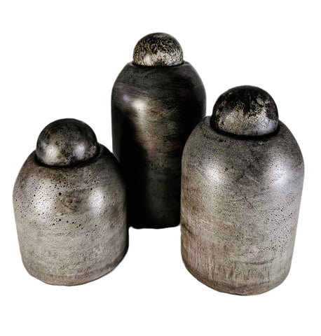 Bottles with Stoppers - Set of Three