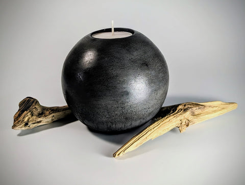 Concrete Orb Candle Holder - Large