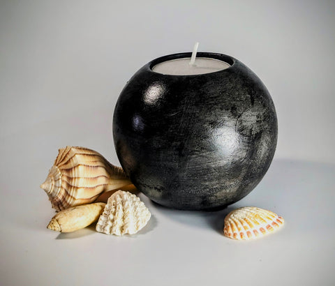 Concrete Orb Candle Holder - Small