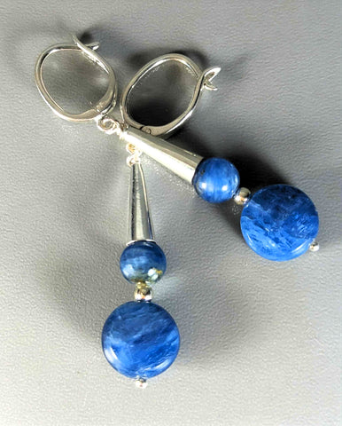 Earrings - Kyanite & Sterling,  PCE-8