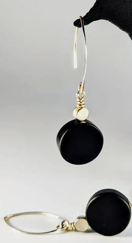 Earrings - Black Resin