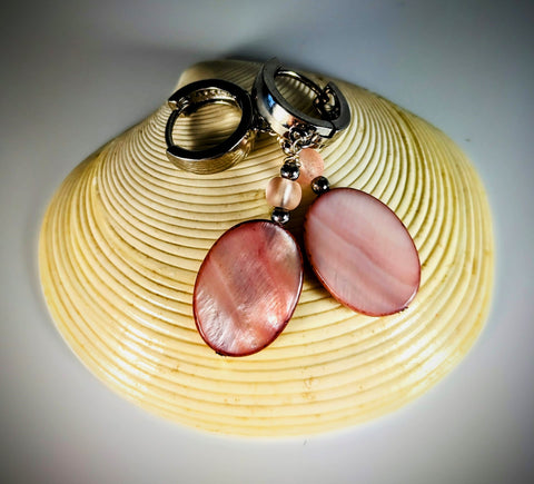 Earrings - Pink Shell