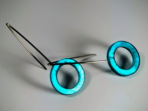 Earrings - Turquoise and Resin