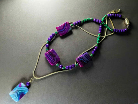 Necklace - Agate & Sterling, PCN-2