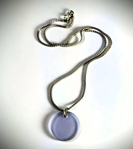 Necklace - Mauve Beachglass