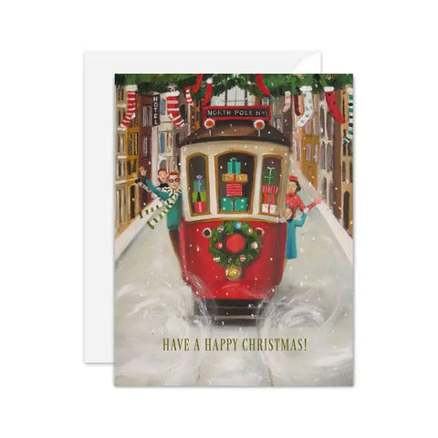 Card - Have a Happy Christmas (The Peppermint Christmas Trolley)