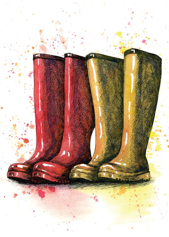 Card - Rainboots