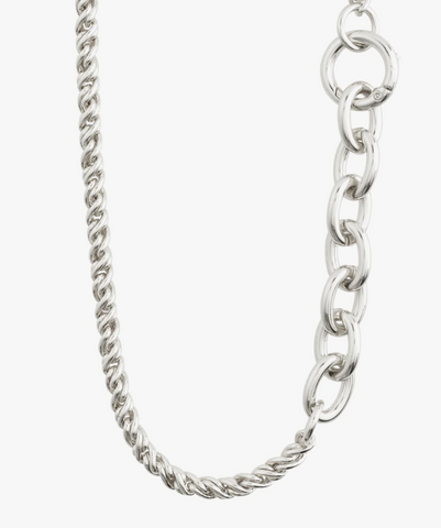 Necklace - LEARN Braided Chain, Silver