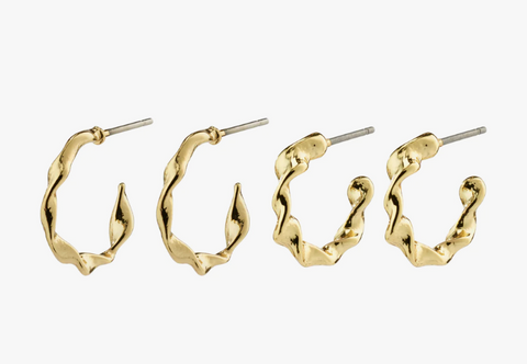 Earrings - STORM Hoop 2-in-1 Set, Gold
