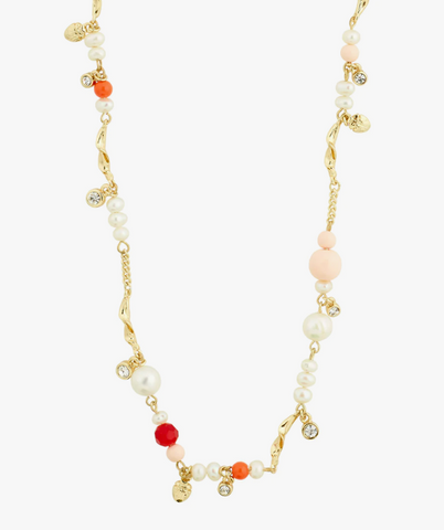 Necklace - CARE Crystal and Freshwater Pearl, Gold