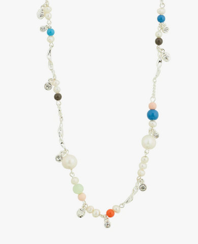Necklace - CARE Crystal and Freshwater Pearl, Silver