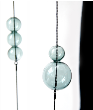 Bubbles Necklace (Glass Aqua)