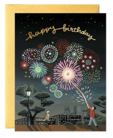 Card - Fireworks Birthday