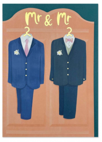 Card - Mr and Mr Wedding Suits