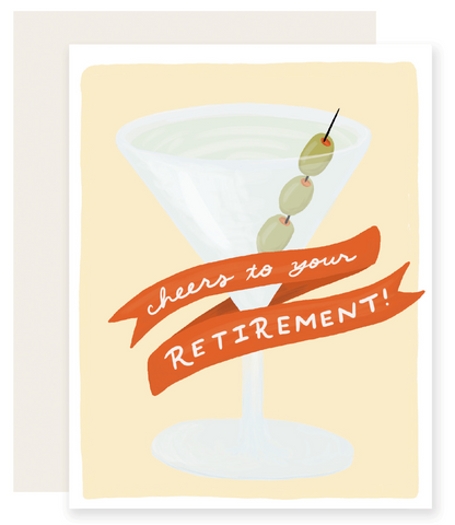 Card - Retirement Martini