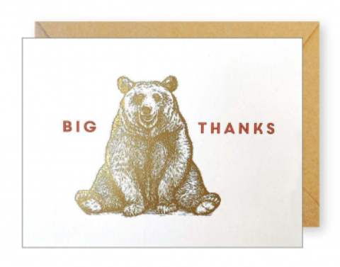Card - Big Thanks Bear