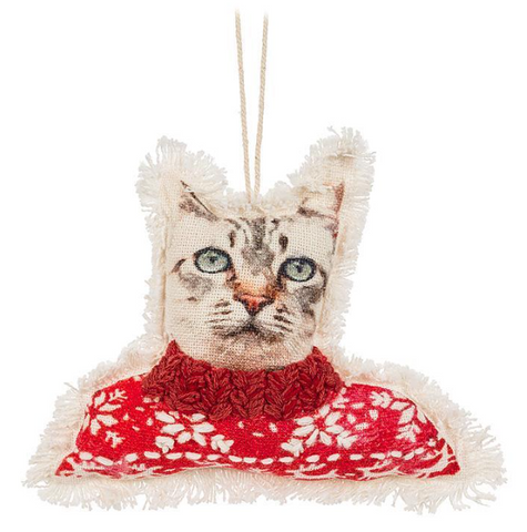 Dressed Cat Ornament