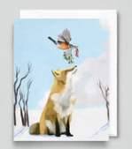 Card - Mistletoe - Fox