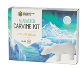 Soapstone Carving Kit - Polar Bear Alabaster