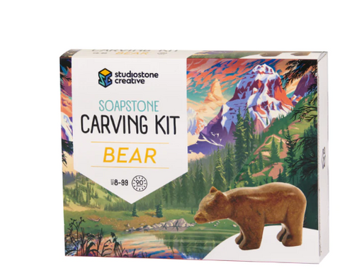 Soapstone Carving Kit - Bear