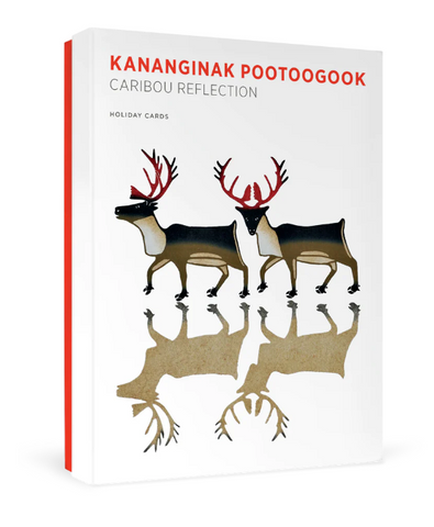 Kananginak Pootoogook Caribou Reflection holiday cards
