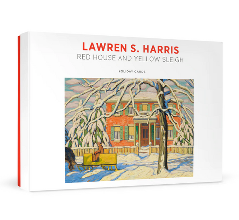 Lawren Harris Red House and Yellow Sleigh  holiday cards