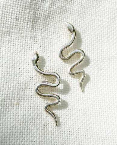 Earrings - Serpent Mini Silver