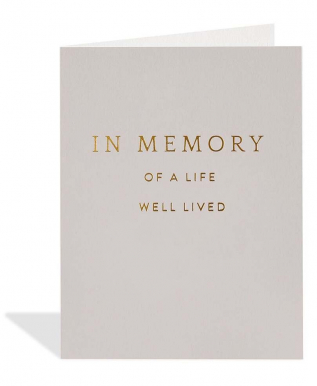 Card - In Memory of a Life