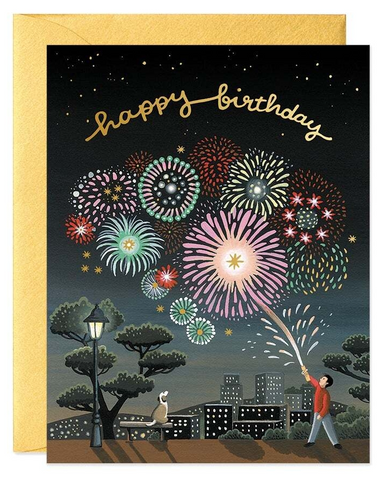 Card - Fireworks Birthday