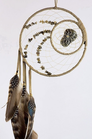 Dream Catcher - 6" Woodland with Labrodite Dream Catcher