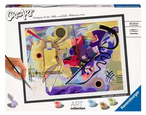 Paint By Number Kit - Kandinsky: Yellow-Red-Blue