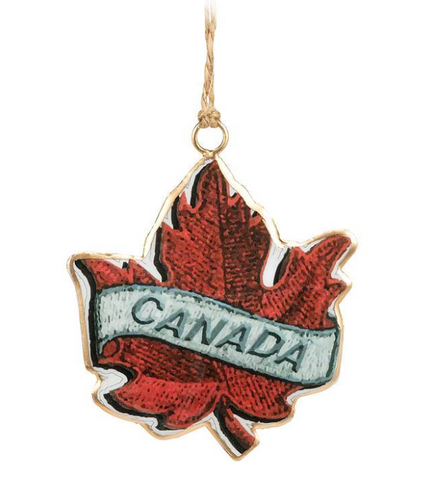 Maple Leaf Canada Ornament