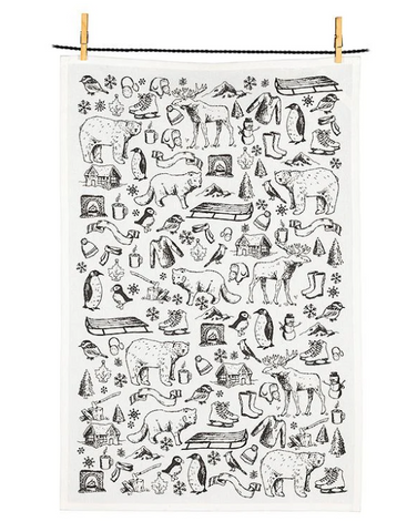 Winter Motif Kitchen Towel