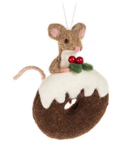 Mouse on Iced Donut Ornament