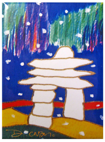 Dawn Oman Inukshuk Magnet