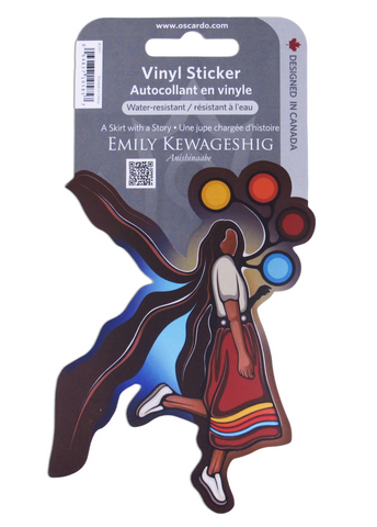 Emily Kewageshig A Skirt with a Story - Vinyl Sticker