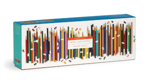 Puzzle - Frank Lloyd Wright Colored Pencils Shaped 1000 Piece Panoramic