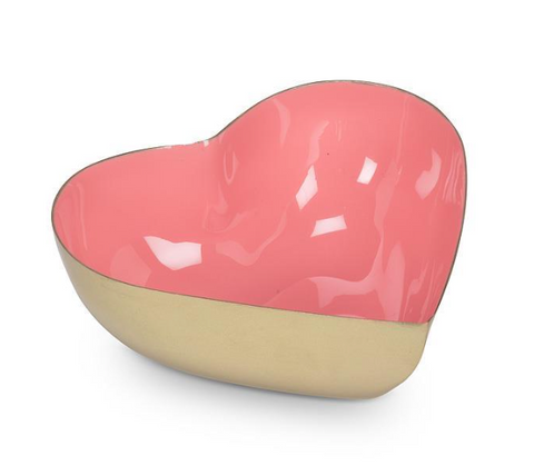 Heart Shaped Enamel Bowl