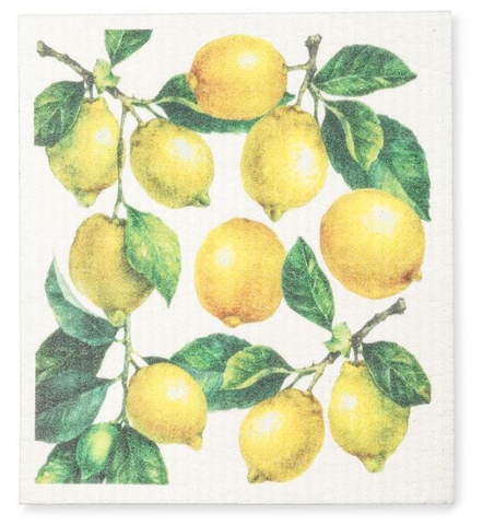 All Over Lemons Swedish Dishcloth