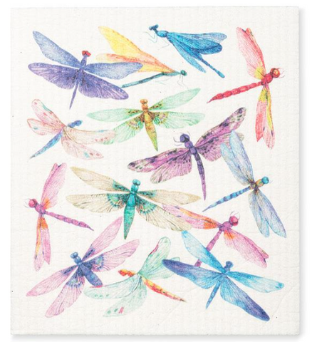 Dragonflies Swedish Dishcloth