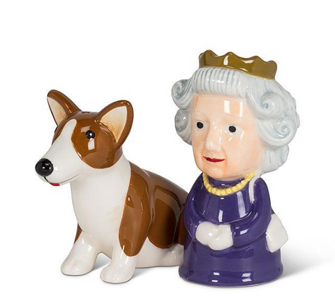 Queen and Corgi Salt & Pepper