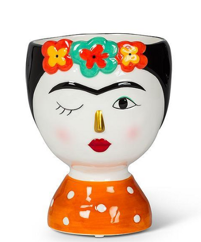 Lady with Flowers Vase