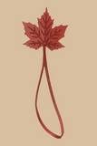 Maple Leaf Leather Charm
