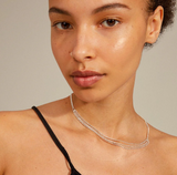 Necklace - BLINK Crystal, Silver