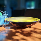 Spiral Wave Bowl - Yellow