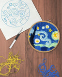 Punch Needle Craft Kit - Starry Night, Van Gogh