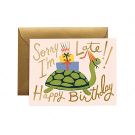 Card - Turtle Belated Birthday